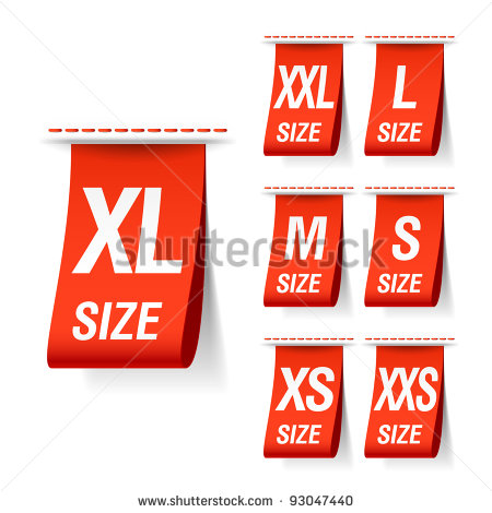 Vector Download   Size Clothing Labels  Vector
