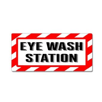 Amazon Com  Eye Wash Station Sign   Alert Warning   Window Business
