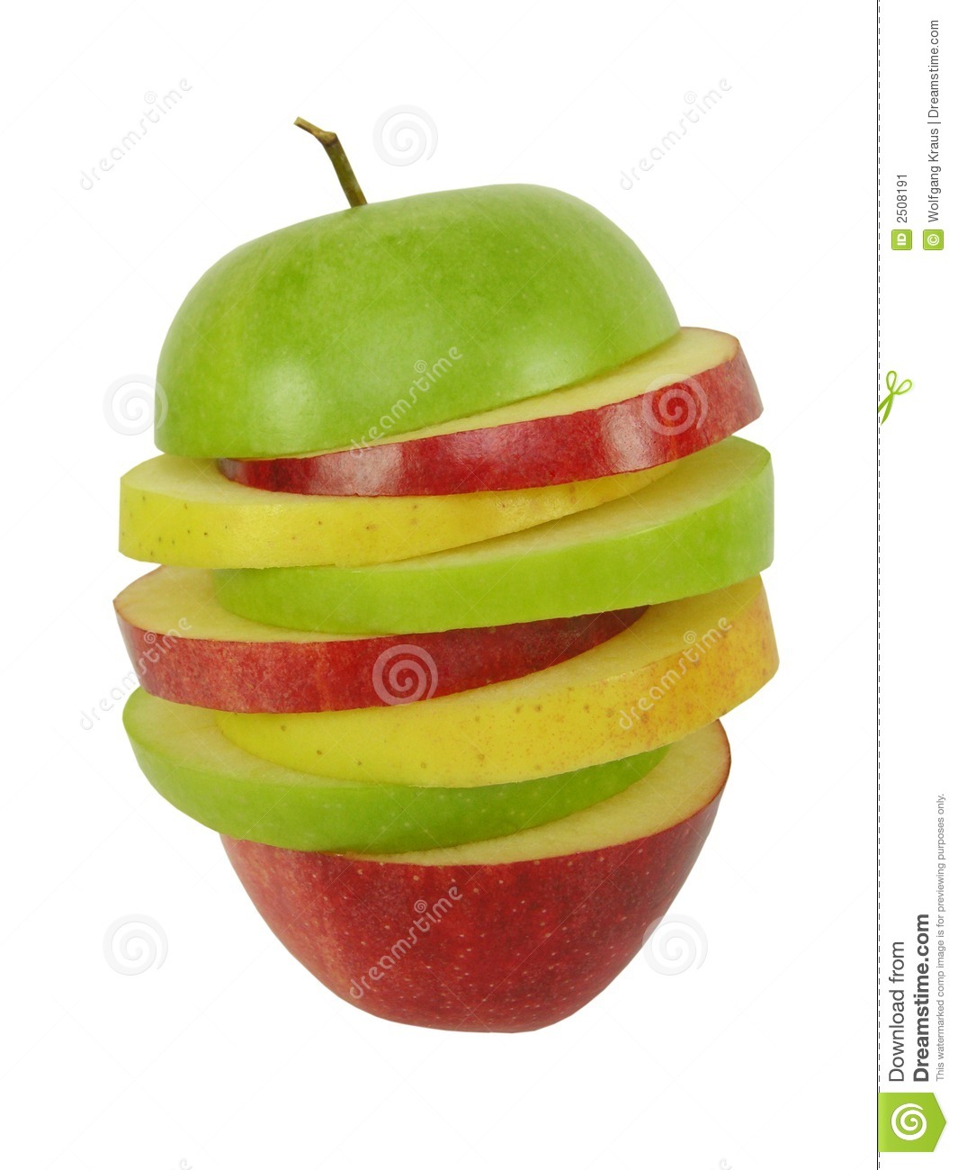 Apple Slices Clipart Mixed Apple Slices Isolated