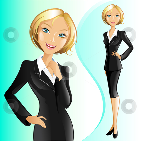 Businesswoman  Blonde  Stock Vector Clipart Includes Jpeg And Eps 8