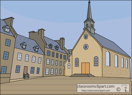 Canada   Quebec City Old Town 2   Classroom Clipart