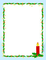 Christmas Stationery   Printable Letter Size Writing Paper For Your