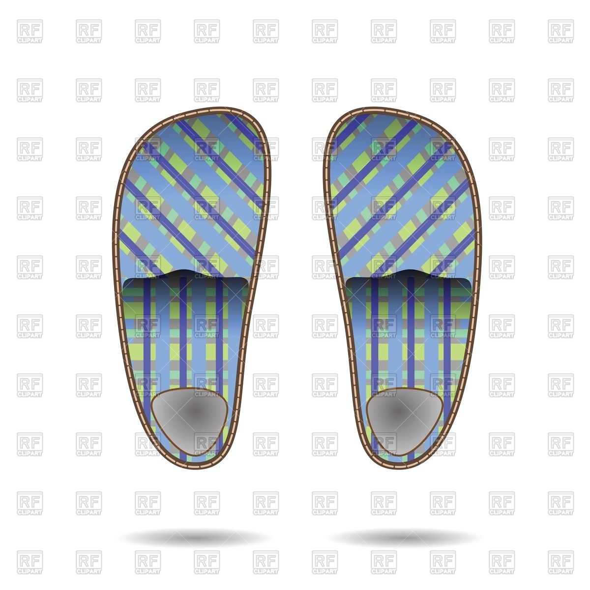 Clipart Catalog   Objects   Room Slippers Download Royalty Free