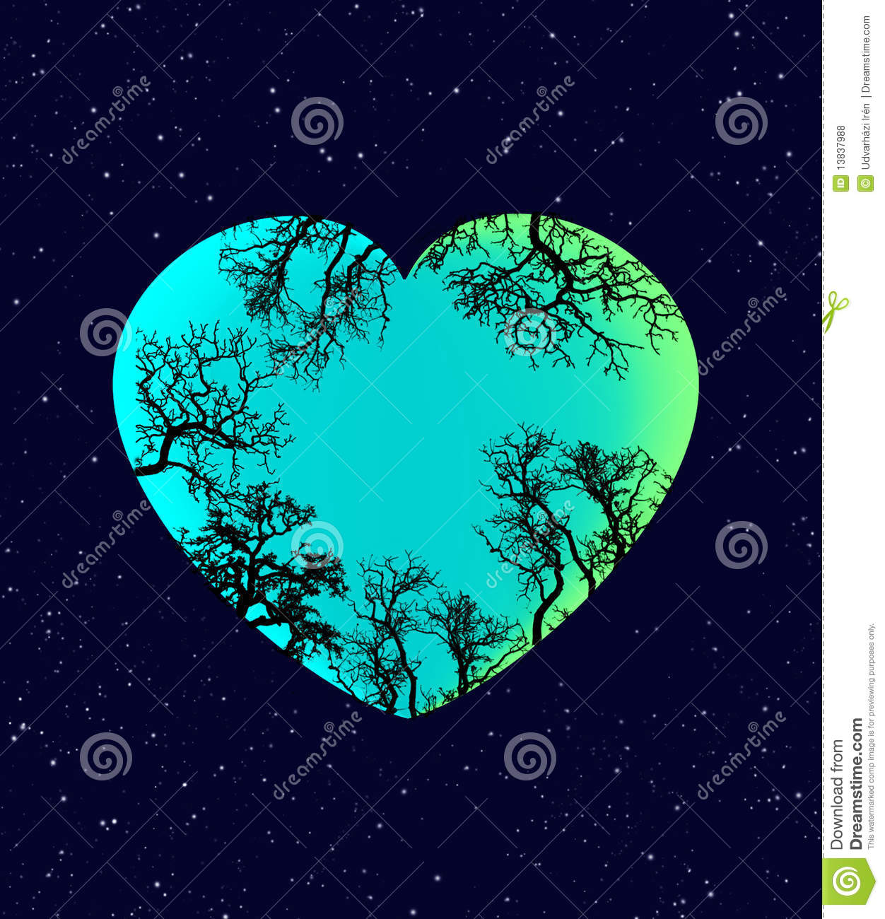 Earth And Heart Illustration Royalty Free Stock Photos   Image