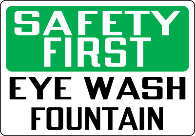 Eye Wash Clipart Safety First Clip Art