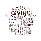 Giving Offering Sharing Background   Clipart Graphic