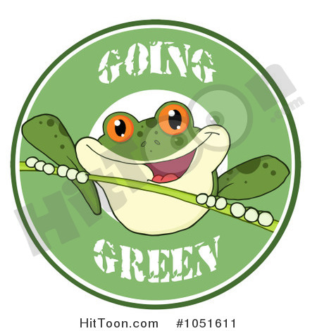 Go Green Clip Art Frog Clipart  1051611  Green