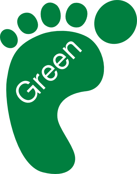 Going Green Footprint Left Clip Art At Clker Com   Vector Clip Art