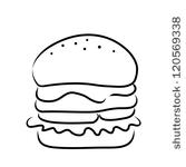 Hamburger Clip Art Black And White Hamburger Clipart Black And