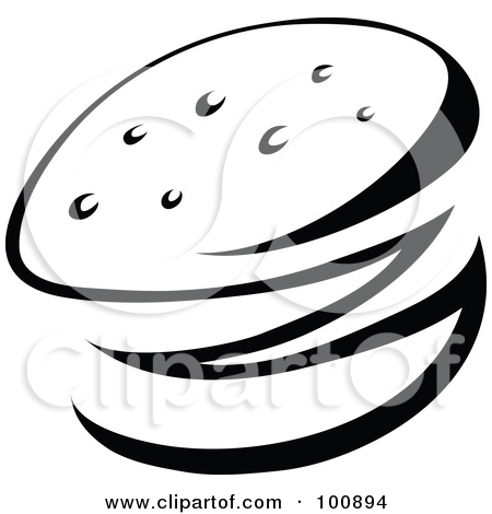 Hamburger Clipart Black And White 100894 Black And White Abstract
