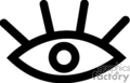 Two Eyes Clipart Black And White Clipart Eyes