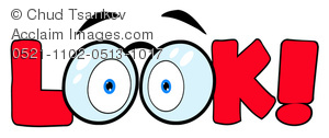 Two Eyes Wearing Glasses In The Word Look