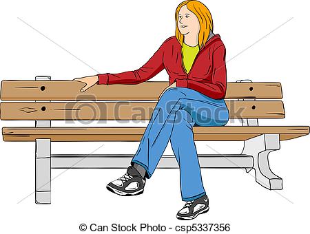 Vector Clip Art Sitting And