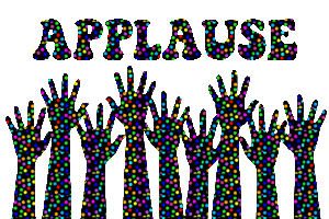 Applause Clipart Colored Dots Applause300 Gif