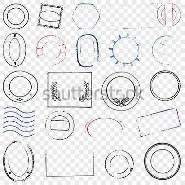 Blank Rubber Stamps Stock Vector   Clipart Me