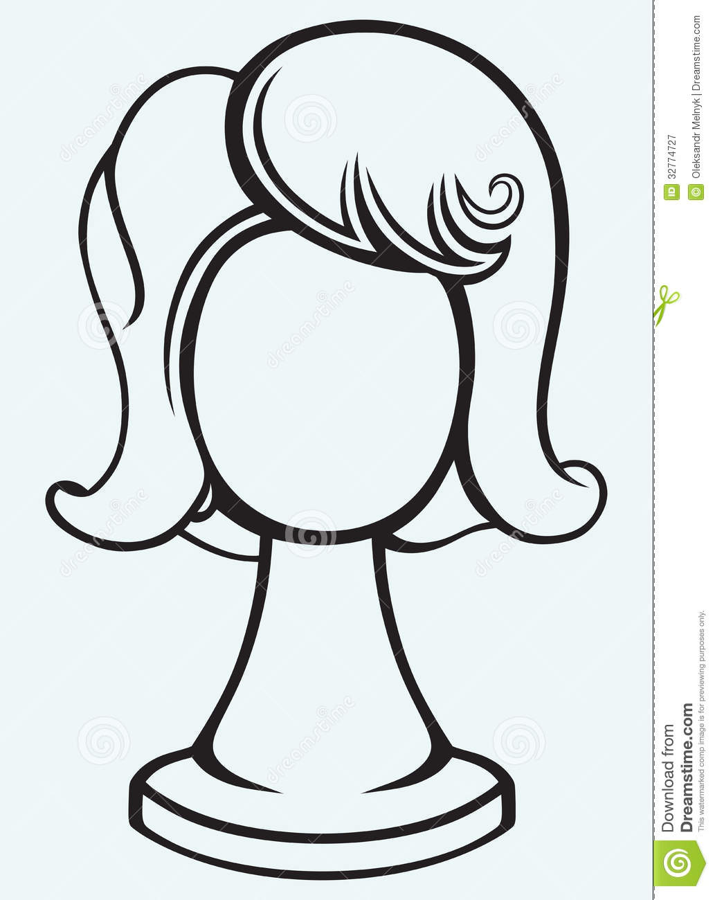 Blonde Wig Boufont Clipart   Cliparthut   Free Clipart