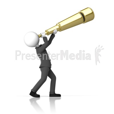 Busniess Man Telescope   Presentation Clipart   Great Clipart For