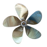Five Bladed Propeller  Isolated Over White Stock Image