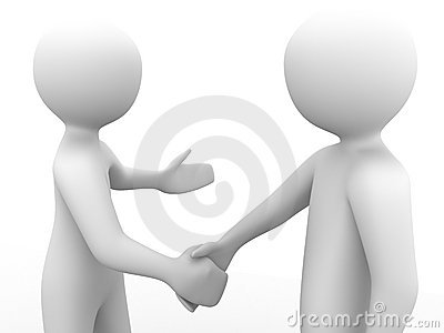 Friendly People Shaking Hands Clipart 3d People Shaking Hands
