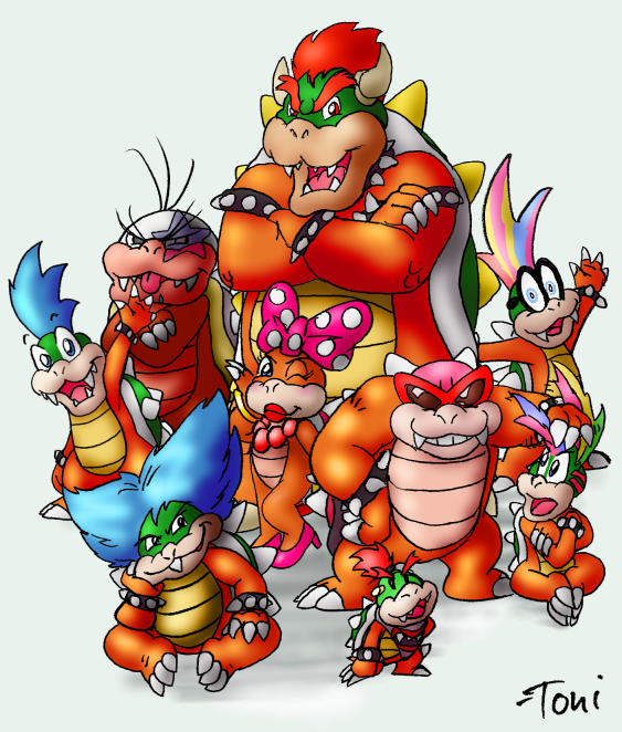 Koopa Family Bowser Clipart   Free Clip Art Images