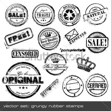     Of Different Grungy Rubber Stamps 16 Pieces Stock Vector   Clipart Me