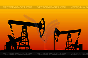 Oilfield   Vector Clipart