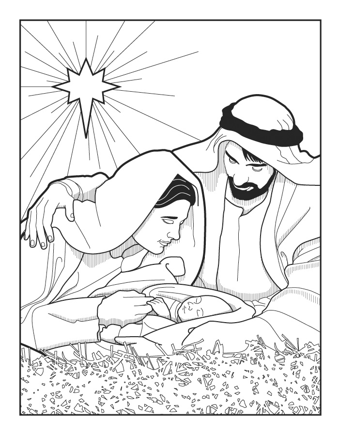 Scene Jesus Grew Up In A Righteous Family Mary Joseph Baby Jesus