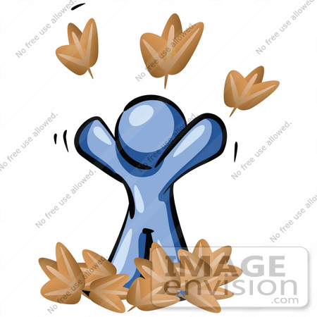 Throwing Them Up In The Air On A Happy Carefree Autumn Day By Jester