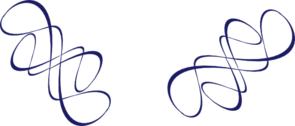Two Navy Blue Squiggles Clip Art At Clker Com   Vector Clip Art Online    