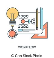 Workflow Clipart Und Stock Illustrationen  8 040 Workflow Vektor Eps