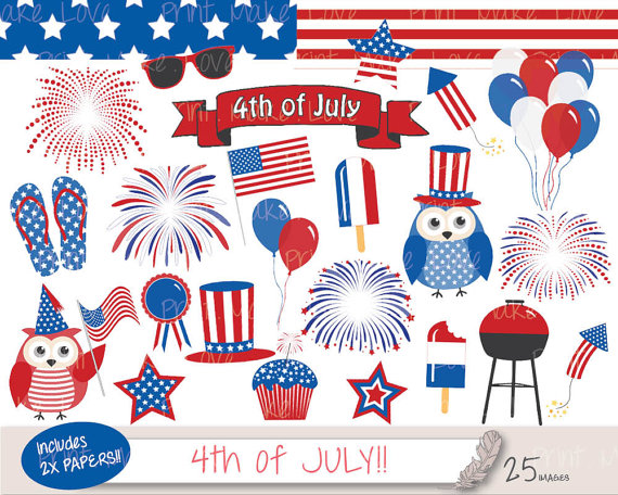 4th Of July Clipart July 4th Clipart Fourth Of By Printmakelove
