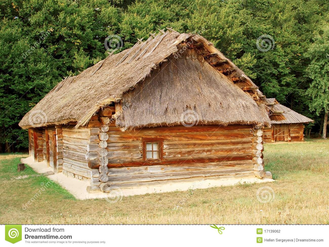 Ancient Hut With A Straw Roof Stock Photography   Image  17139062