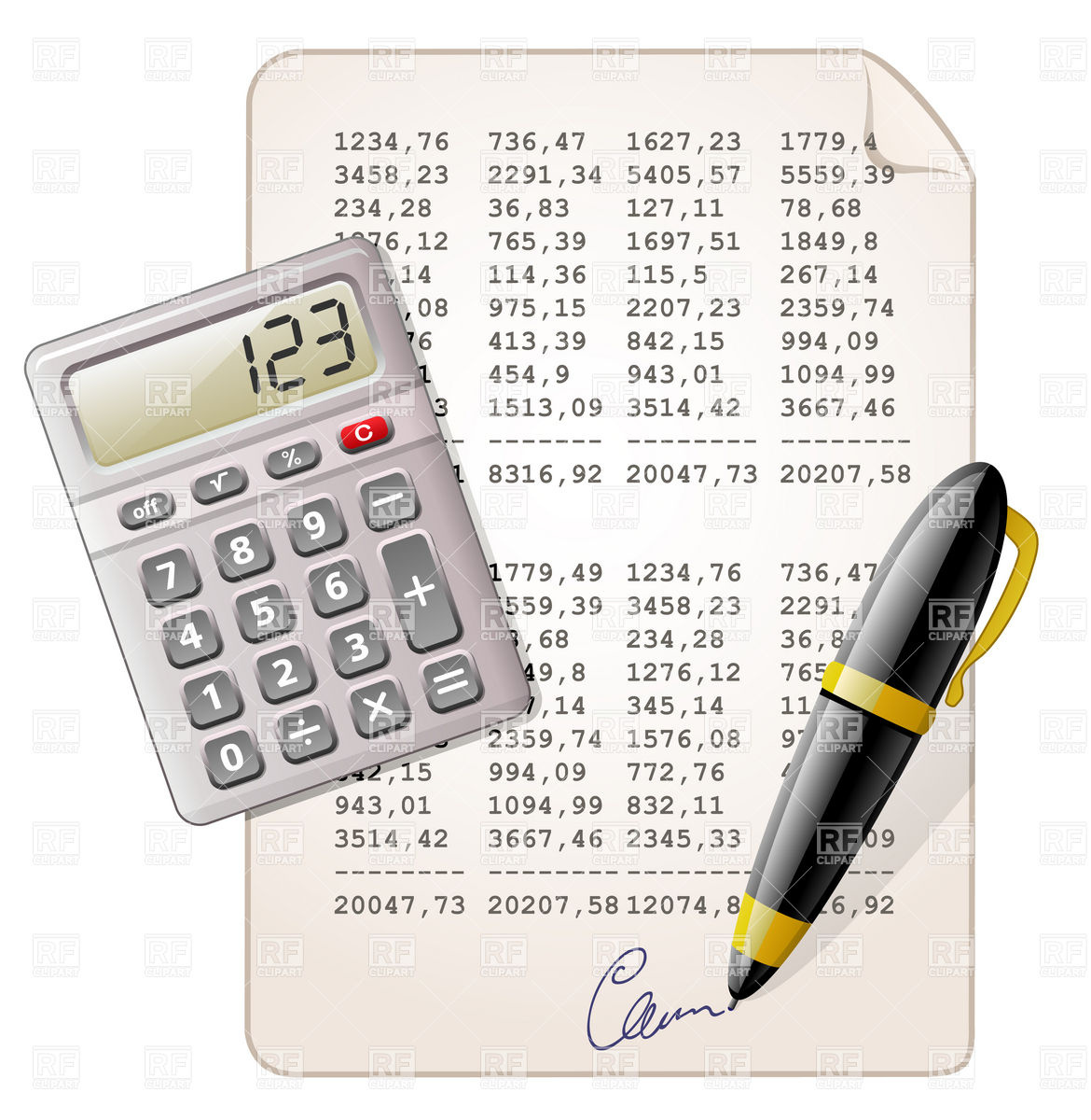 And Financial Report 5873 Download Royalty Free Vector Clipart  Eps