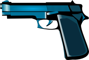Blue Gun Clip Art At Clker Com   Vector Clip Art Online Royalty Free    