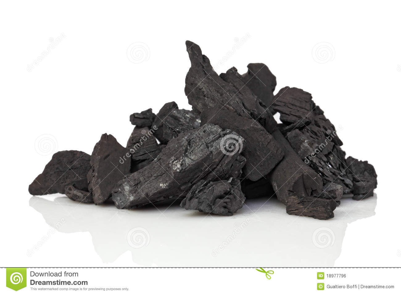 Coal On White Royalty Free Stock Image   Image  18977796
