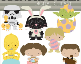      Darth Vader Han Solo Storm Trooper Princess Leia Easter Bunny