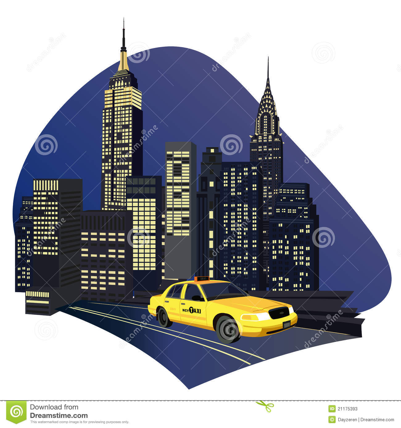 De Taxi Van De Stad Van New York Stock Foto S   Beeld  21175393