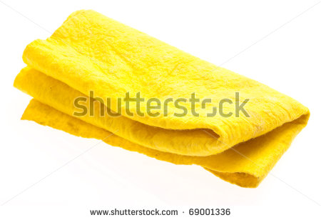 Dust Rag Clipart Yellow Rag Isolated On A White