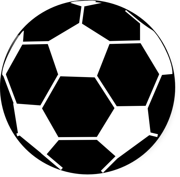 Football Clipart Black And White Black And White Ball Hi Png
