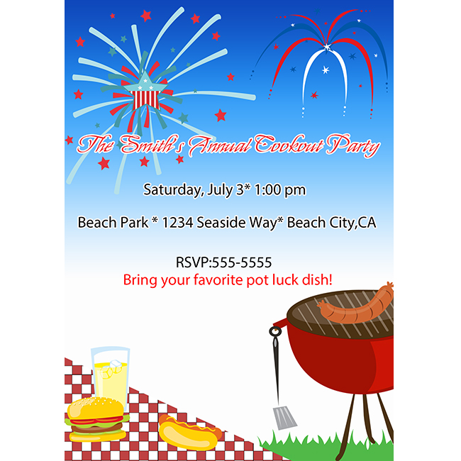Fourth Of July Bbq Clipart 4th Of July Bbq Picnic