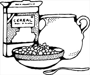 Free Cereal Box And Milk Clipart