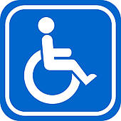 Handicapped Person Sign   Royalty Free Clip Art