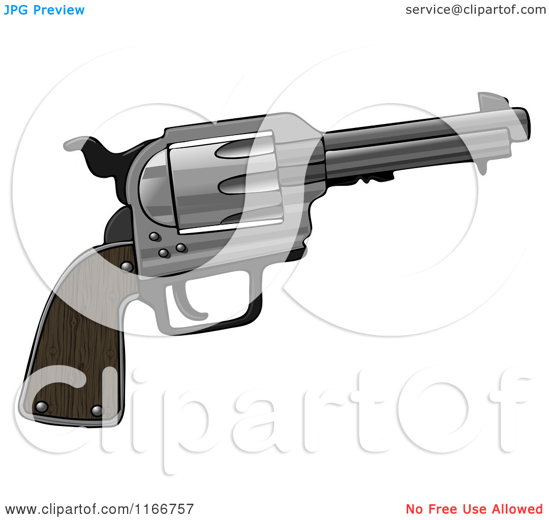 Of A Revolver Hand Gun   Royalty Free Clipart By Djart  1166757