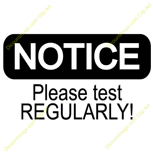 Reading Test Clipart Test Notice Clip Art