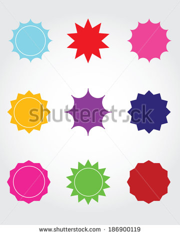Starburst Attention Grabber Collection   Vector   Stock Vector