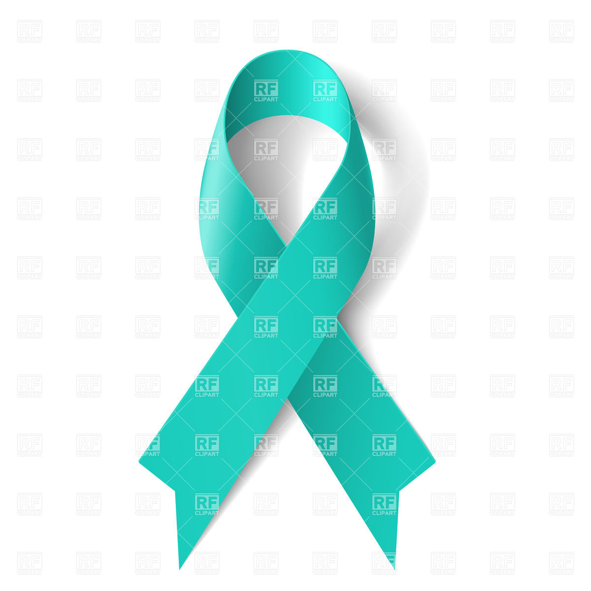 Teal Ribbon As Symbol Of Scleroderma Signs Symbols Maps Download