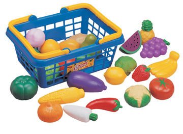 Basket  Pretend Play Toy Foods For Children S Kitchen  25 Piece