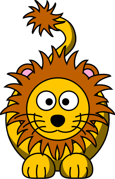 Cartoon Golden Lion Clip Art At Clker Com   Vector Clip Art Online