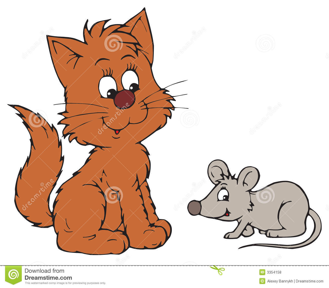 Cat And Mouse  Vector Clip Art Royalty Free Stock Photos   Image