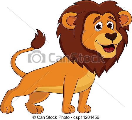 Clipart Vector Of Cute Lion Cartoon   Vector Illustration Of Cute Lion